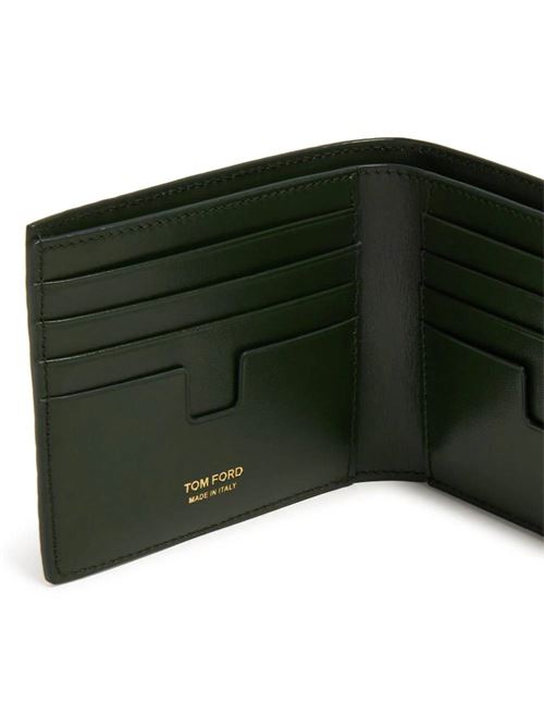 Dark green embossed wallet TOM FORD | Y0228LCL403G1E035